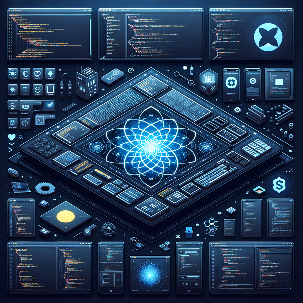 Visual representation of a flexible grid layout